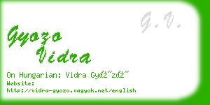 gyozo vidra business card